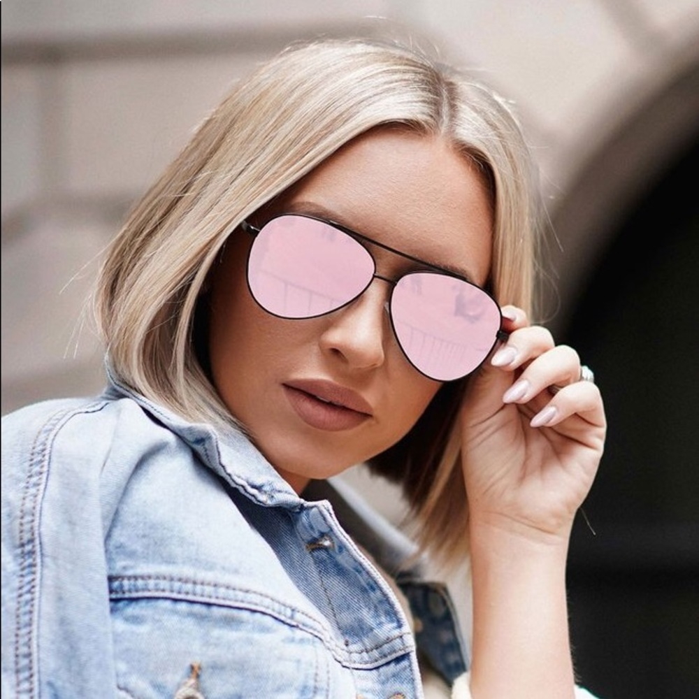Aviator Sunglasses | Rose Gold | TOPFOXX